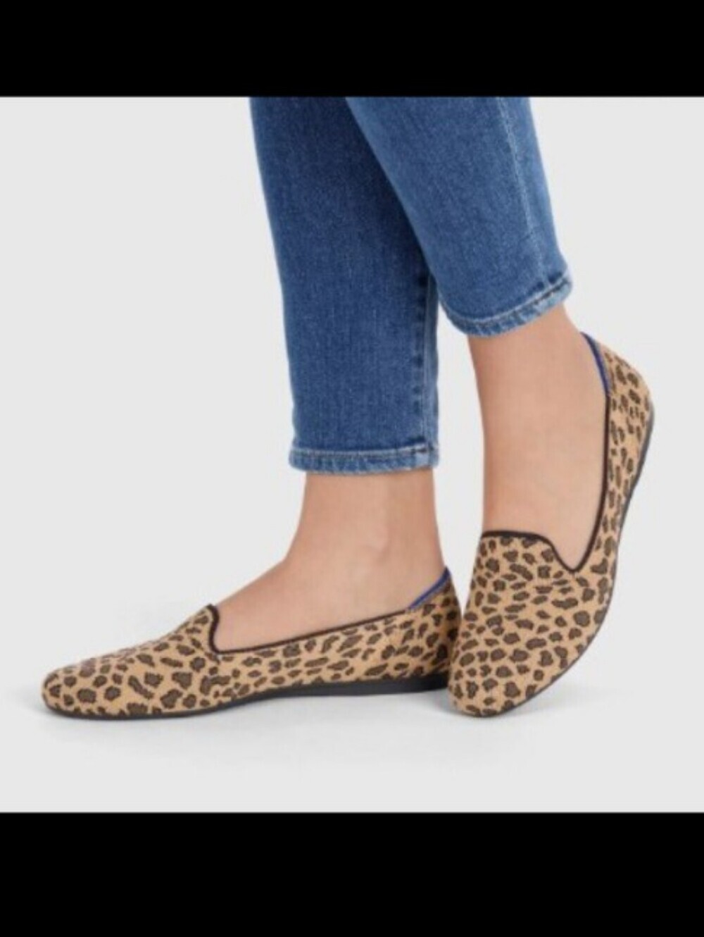 Rothy's Leopard Cheetah Loafer Animal Print Spotted Tan Size 8.5
